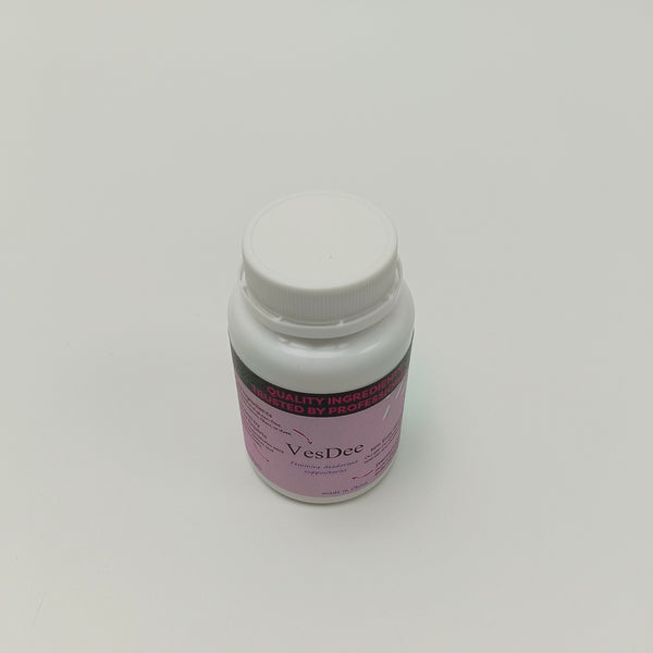 VesDee Feminine deodorant suppositories 30 Softgels, Pure Natural & Gluten - Free, Easy Absorption