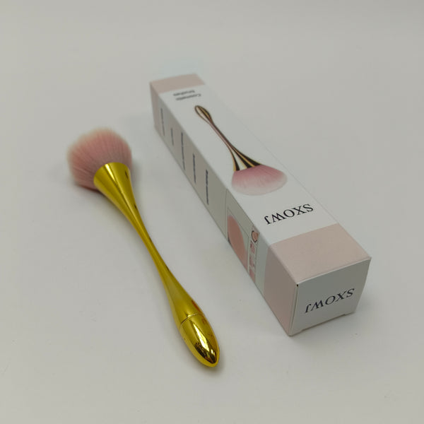 SXOWJ Cosmetic brushes Premium Artificial Fiber Makeup Brush, Long HandleDesign Blush Brush for Blusher, Bronzer, Powder, Foundatio