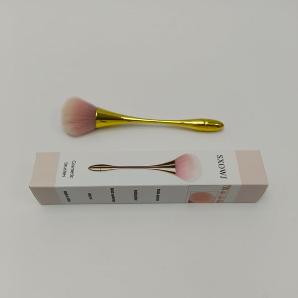 SXOWJ Cosmetic brushes Premium Artificial Fiber Makeup Brush, Long HandleDesign Blush Brush for Blusher, Bronzer, Powder, Foundatio