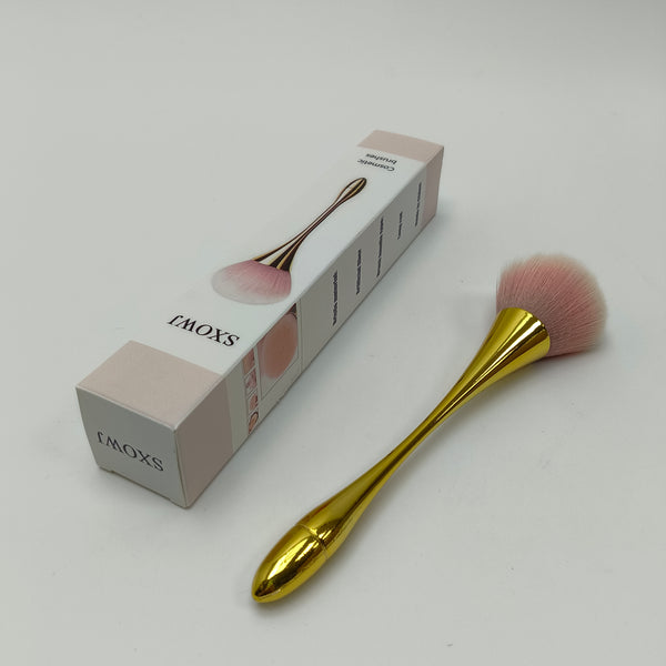SXOWJ Cosmetic brushes Premium Artificial Fiber Makeup Brush, Long HandleDesign Blush Brush for Blusher, Bronzer, Powder, Foundatio