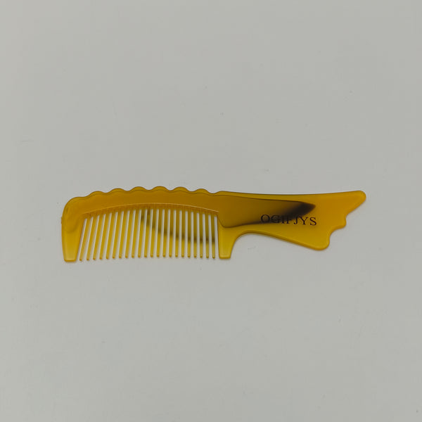 OGIFJYS Combs Mini Styling Comb for Braids, Mustache, Hairline, eyebrows, Travel Grooming Tool (Amber)