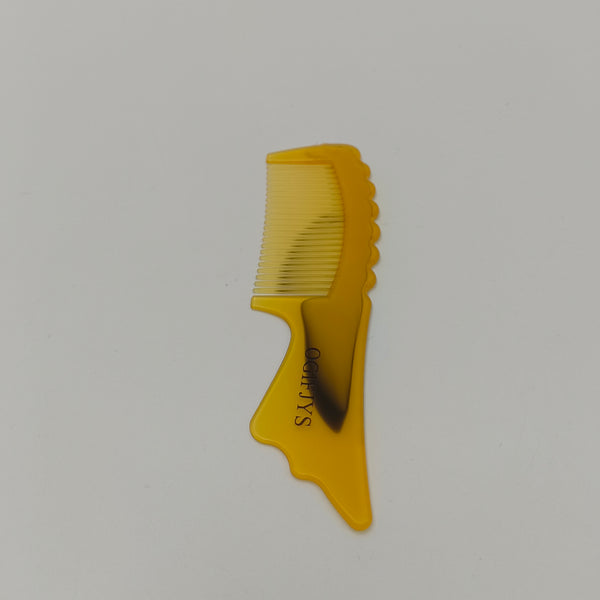 OGIFJYS Combs Mini Styling Comb for Braids, Mustache, Hairline, eyebrows, Travel Grooming Tool (Amber)