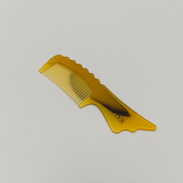 OGIFJYS Combs Mini Styling Comb for Braids, Mustache, Hairline, eyebrows, Travel Grooming Tool (Amber)