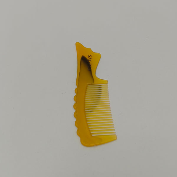 OGIFJYS Combs Mini Styling Comb for Braids, Mustache, Hairline, eyebrows, Travel Grooming Tool (Amber)