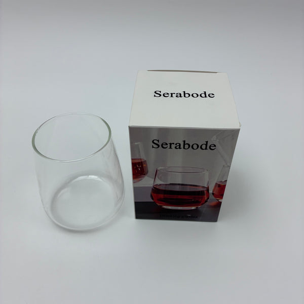 Serabode Drinking glasses 450ml Glass Cup, Simple Design Clear Drinking Glasses for Water, Juice, Whiskey, Daily Use