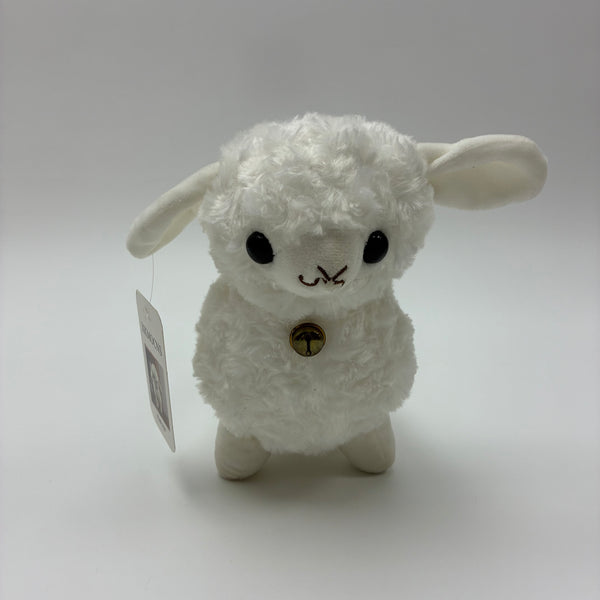 XKMOCNS Plush toys Cute Stuffed Sheep Toy with Bell, 12 Inch Soft Fluffy White Plush Animal