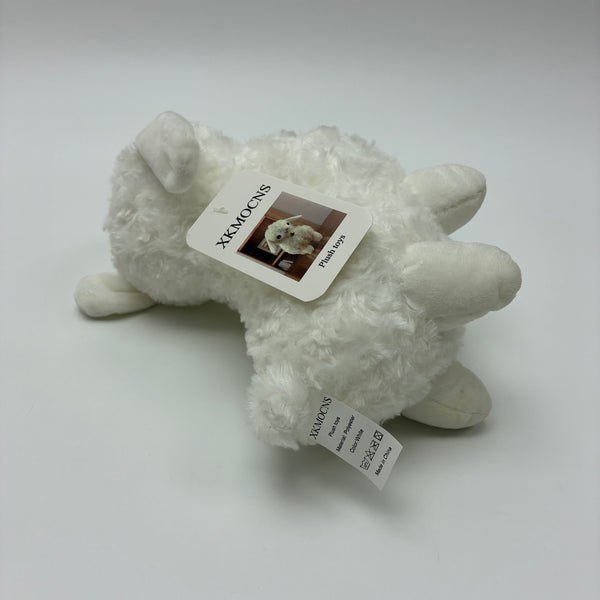 XKMOCNS Plush toys Cute Stuffed Sheep Toy with Bell, 12 Inch Soft Fluffy White Plush Animal