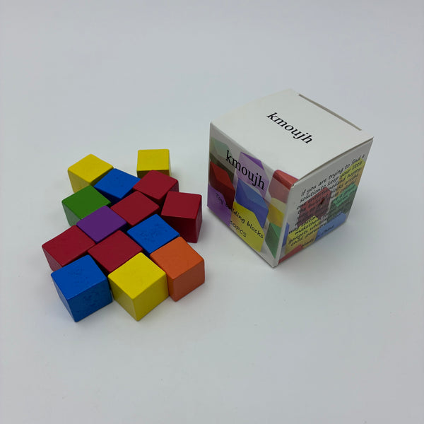 kmoujh Toy building blocks 30PCS Toy Building Blocks, Classic Wooden Blocks for Toddlers, Early Educational Stacking Cubes for Kids