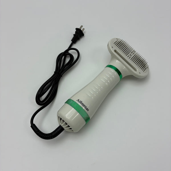 Aifenmiao Electric pet brushes Pet Grooming Tool with Vacuum Suction for Dogs and Cats(White)