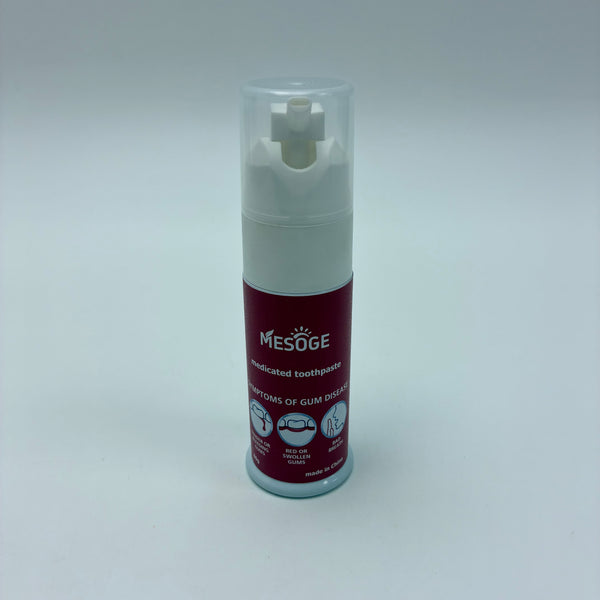 MESOGE medicated toothpaste Therapeutic Toothpaste for Receding Gums, Red Swollen Bleeding Gums, Plaque Control, Bad Breath Relief - 80g