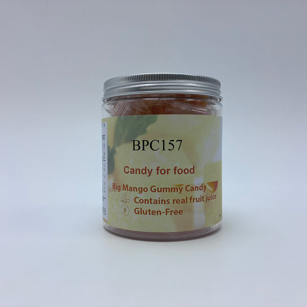 BPC157 Candy for food Big Mango Gummy Candy 32g, Contains Real Fruit Juice, Gluten-Free Dietary Supplement