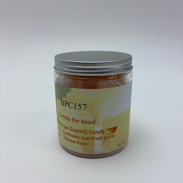 BPC157 Candy for food Big Mango Gummy Candy 32g, Contains Real Fruit Juice, Gluten-Free Dietary Supplement