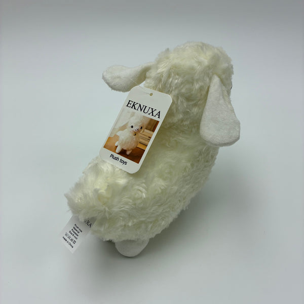 EKNUXA Plush toys 8" White Alpaca Plush Toy - Super Soft & Fluffy Stuffed Animal