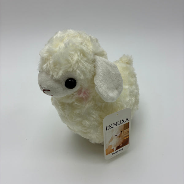 EKNUXA Plush toys 8" White Alpaca Plush Toy - Super Soft & Fluffy Stuffed Animal