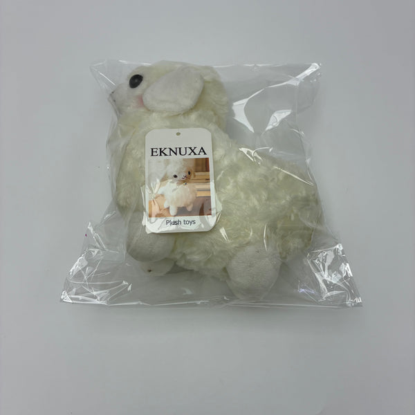 EKNUXA Plush toys 8" White Alpaca Plush Toy - Super Soft & Fluffy Stuffed Animal