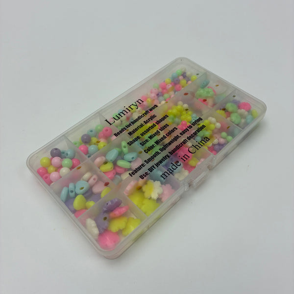 Lumiryn Beads for handicraft work Mixed Colors Plastic Pony Beads for Jewelry Making