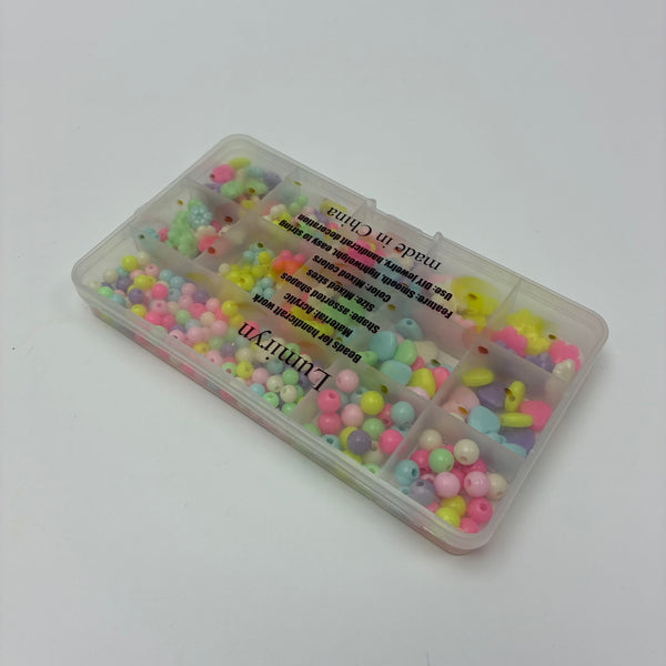 Lumiryn Beads for handicraft work Mixed Colors Plastic Pony Beads for Jewelry Making