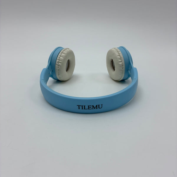 TILEMU Headphones Lightweight Foldable Over-Ear Stereo Headphones for School, Travel, Gaming (Blue)