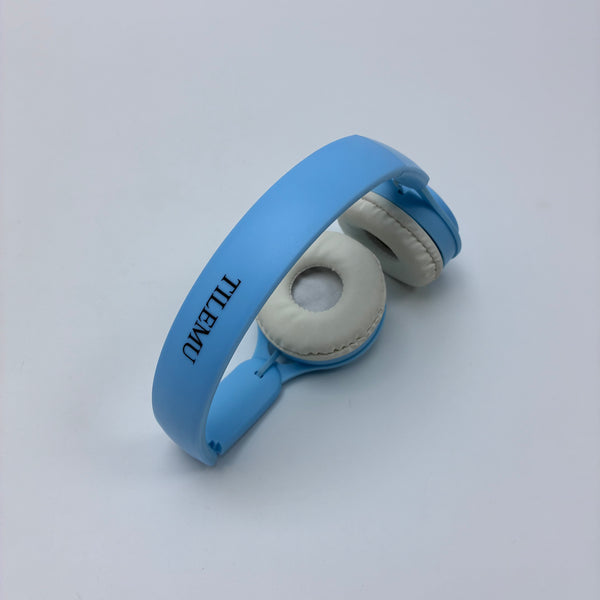 TILEMU Headphones Lightweight Foldable Over-Ear Stereo Headphones for School, Travel, Gaming (Blue)