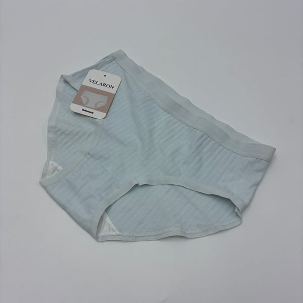 VELARON Underwear Women's Cotton Underwear - Breathable Striped Mid-Rise Panties