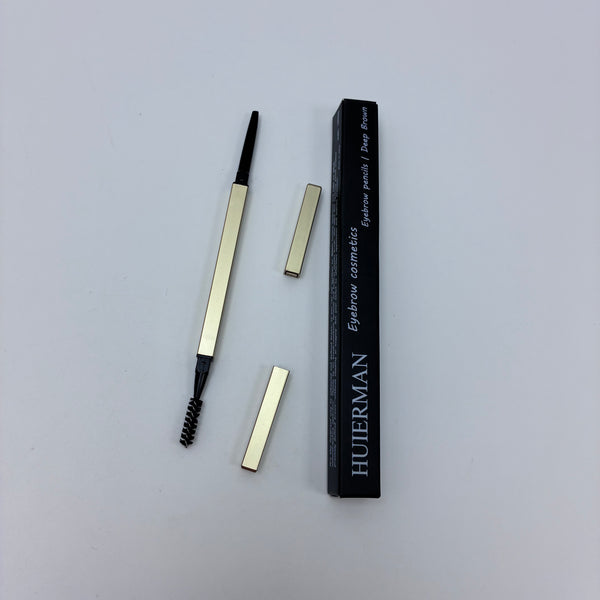 HUIERMAN eyebrow pencils Ultra Fine Brow Pencil for Precise Definition, Deep Brown, Long-Lasting & Smudge-Proof