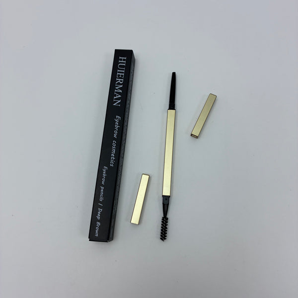 HUIERMAN eyebrow pencils Ultra Fine Brow Pencil for Precise Definition, Deep Brown, Long-Lasting & Smudge-Proof