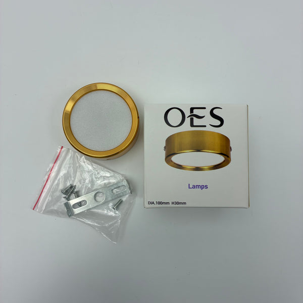 OES Lamps 5W LED ceiling light, surface mount ceiling light, gold flush mount light, modern round ceiling lamp