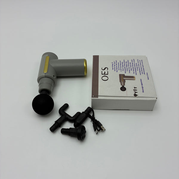 OES Massage apparatus Percussion Muscle Massager with 3 Interchangeable Heads, Portable Electric Massager