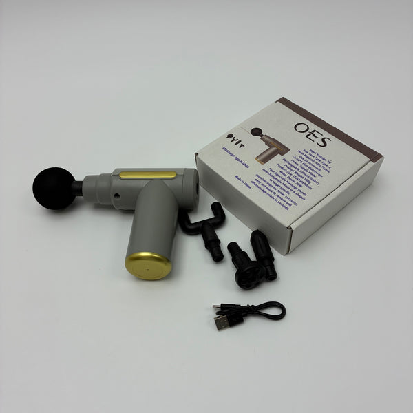 OES Massage apparatus Percussion Muscle Massager with 3 Interchangeable Heads, Portable Electric Massager