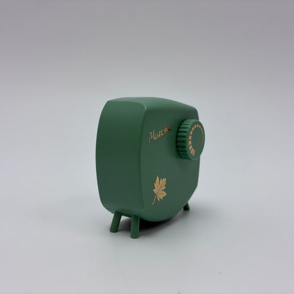 HEQI Musical boxes Retro Mini Music Box for Study and Relaxation, Vintage Green with Golden Maple Leaf