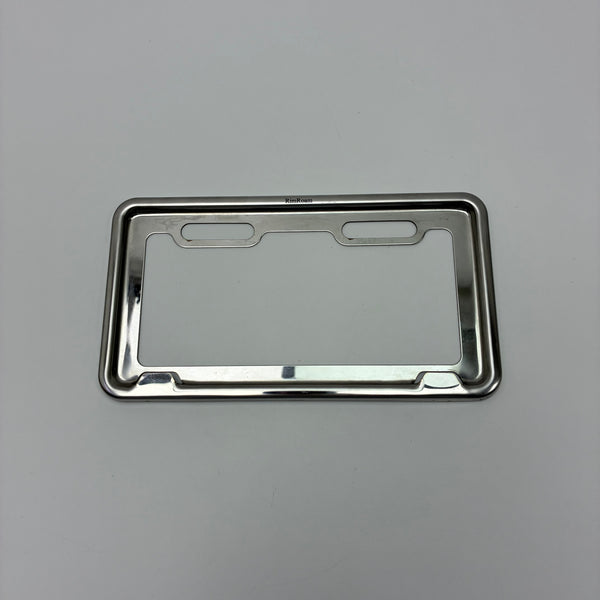 RimRoam License plate frames Stainless Steel License Plate Frame, with Anti-Theft Screw Caps