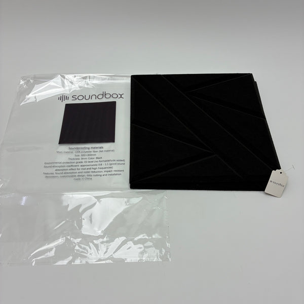 soundbox Soundproofing materials 300x300mm Acoustic Foam Panel, 9mm Thick, 100% Polyester Fiber