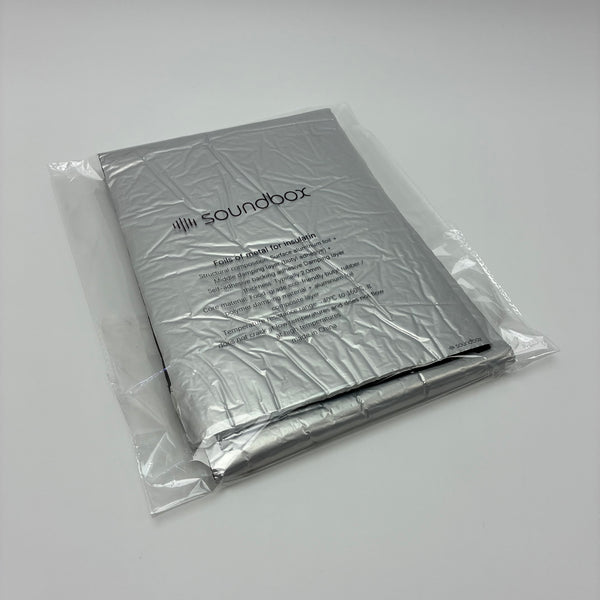 soundbox Foils of metal for insulating Self-Adhesive Sound Deadening Mat - 2.0mm Butyl Rubber & Aluminum Foil Insulation Sheet