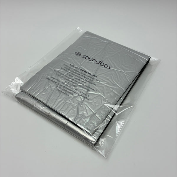 soundbox Foils of metal for insulating Self-Adhesive Sound Deadening Mat - 2.0mm Butyl Rubber & Aluminum Foil Insulation Sheet