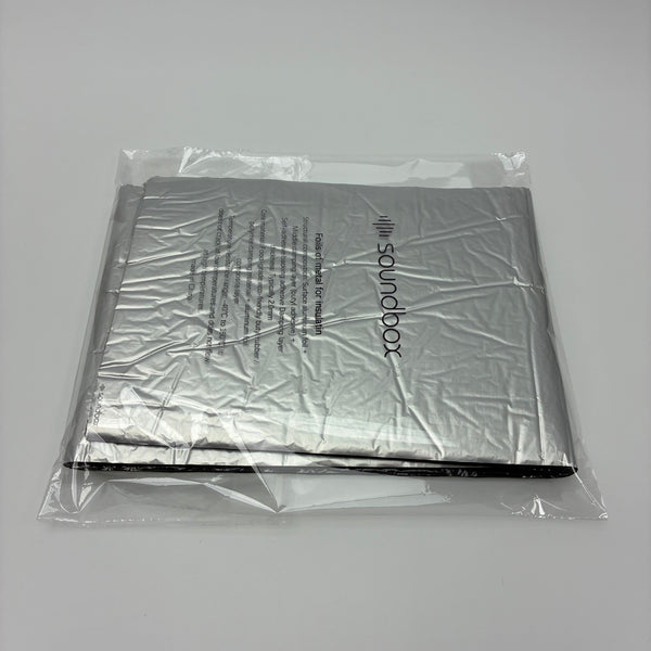 soundbox Foils of metal for insulating Self-Adhesive Sound Deadening Mat - 2.0mm Butyl Rubber & Aluminum Foil Insulation Sheet