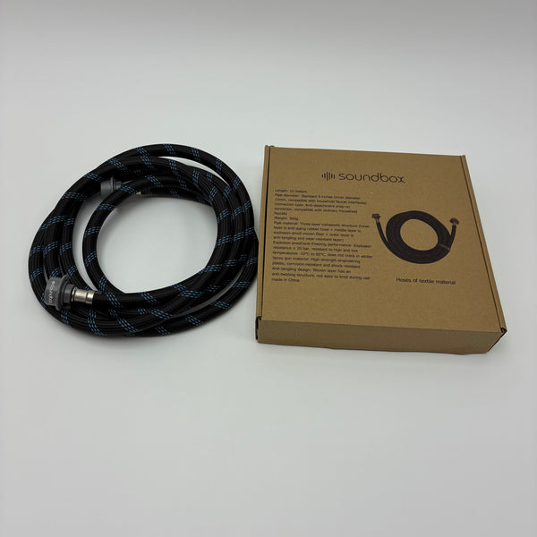 soundbox Hoses of textile material 10m Expandable Garden Hose - Flexible Textile Material with Solid Brass Fittings