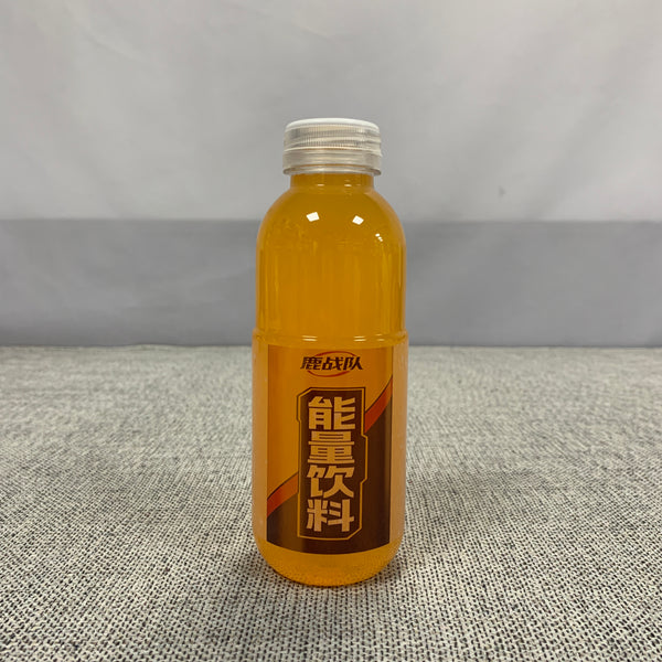 鹿战队 能量饮料 零糖能量饮料 - 柑橘口味，天然咖啡因+维生素B群，250ml便携罐装