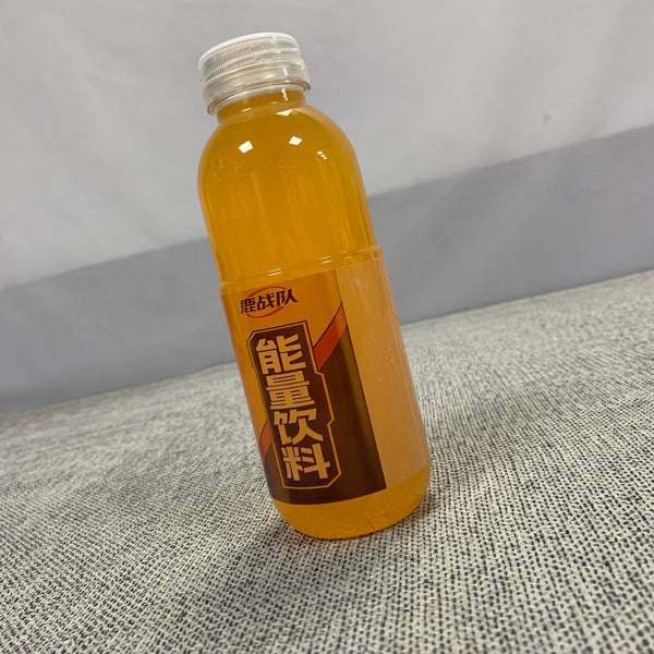 鹿战队 能量饮料 零糖能量饮料 - 柑橘口味，天然咖啡因+维生素B群，250ml便携罐装