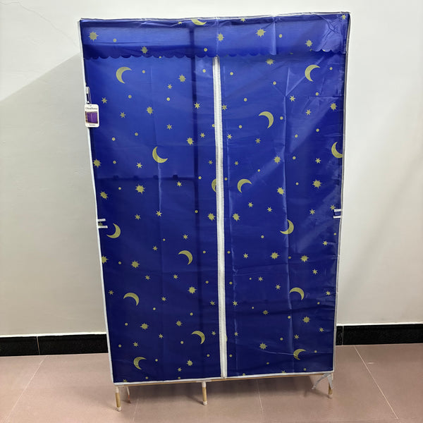 OleaHome Wardrobes Large Capacity Portable Clothing Storage Armoire with Zipper Door, Blue