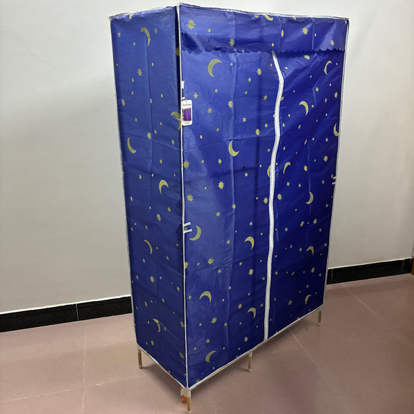 OleaHome Wardrobes Large Capacity Portable Clothing Storage Armoire with Zipper Door, Blue