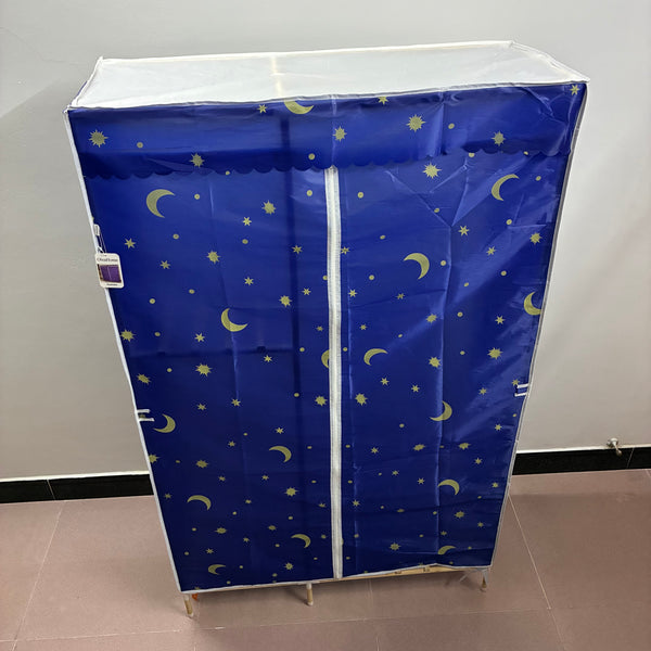 OleaHome Wardrobes Large Capacity Portable Clothing Storage Armoire with Zipper Door, Blue