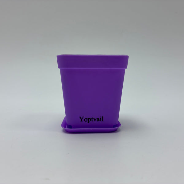 Yoptvail Flower pots Modern Square Flower Pot for Indoor Plants, Home Office Desk Decor