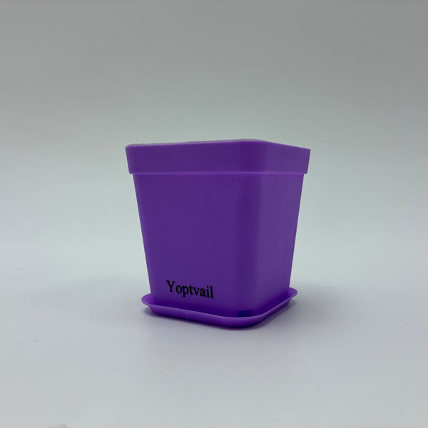 Yoptvail Flower pots Modern Square Flower Pot for Indoor Plants, Home Office Desk Decor