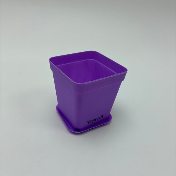 Yoptvail Flower pots Modern Square Flower Pot for Indoor Plants, Home Office Desk Decor