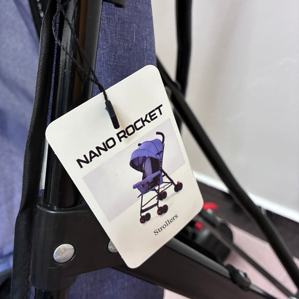 NANO ROCKET Strollers Lightweight Foldable Stroller with Adjustable Canopy (Blue)