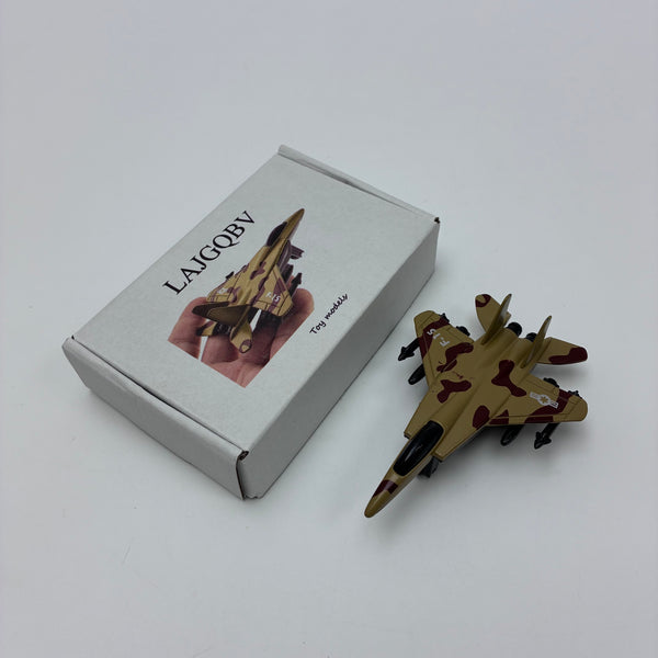 LAJGQBV Toy models Metal Fighter Jet Plane Toy with Movable Missiles & Transparent Cockpit, Collectible Toy Gift for Kids Adults