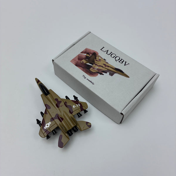 LAJGQBV Toy models Metal Fighter Jet Plane Toy with Movable Missiles & Transparent Cockpit, Collectible Toy Gift for Kids Adults