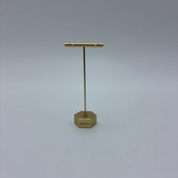 SilkRZlsss Display stands Metal Display Stand, Golden T-Bar Jewelry Organizer Rack