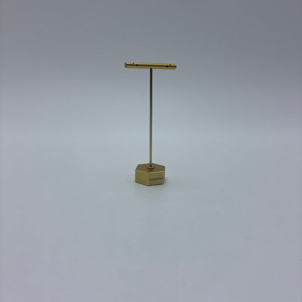 SilkRZlsss Display stands Metal Display Stand, Golden T-Bar Jewelry Organizer Rack