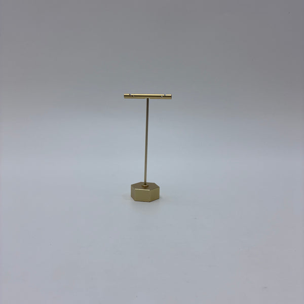 SilkRZlsss Display stands Metal Display Stand, Golden T-Bar Jewelry Organizer Rack